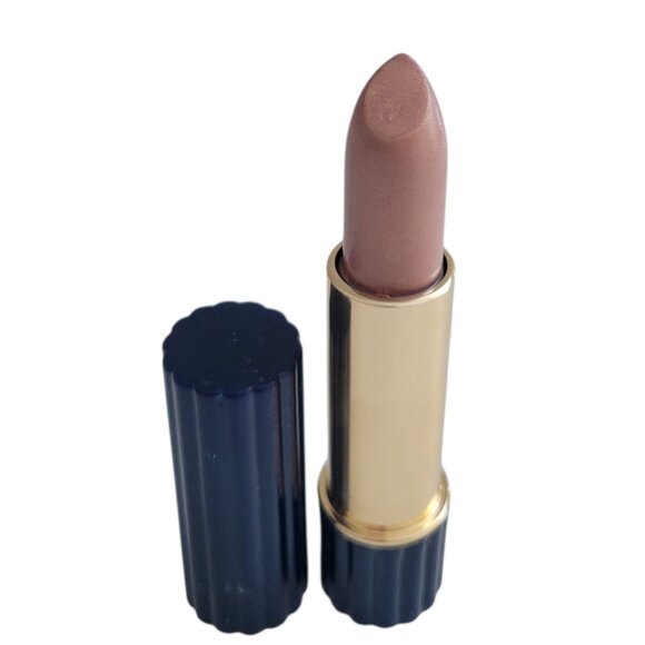 Estee Lauder All Day Lipstick BLUSHING VIOLET Navy Blue Ribbed Tube Full Size - Picture 1 of 6